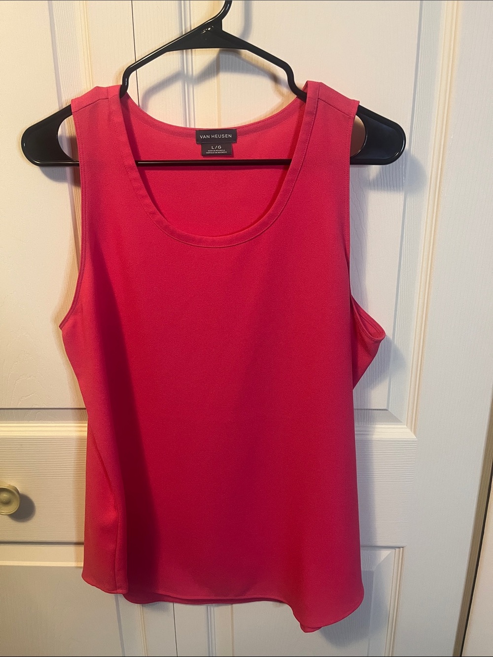 Van Heusen Hot Pink Scoop Neck Tank Top